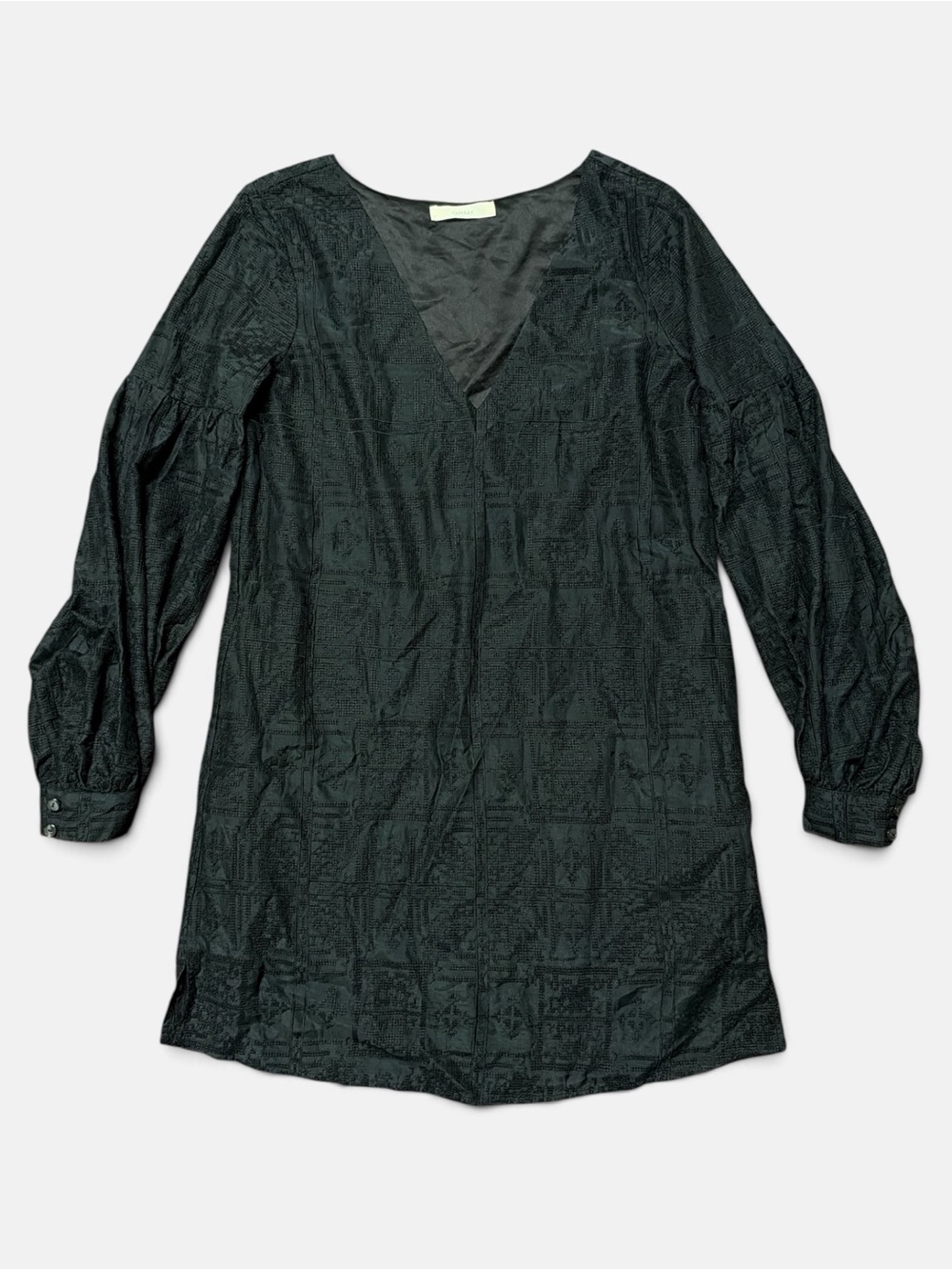 Capulet Long Sleeve Tunic Dress - Black